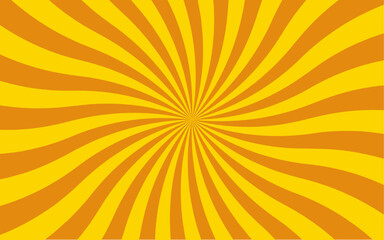 Aufkleber - Abstract background with hypnotic spiral wavy rays pattern. Curve smoothly, forming  swirling vortex effect. Vintage beam sunburst texture. Radial sunrise or sunset light retro Spiral radial design