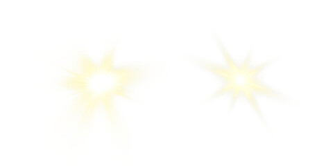 Wall Mural - vector transparent sunlight with sun glare. overlay, sun rays and glare, sun, sunrays, light transit