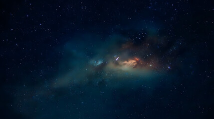 Wall Mural - incredibly beautiful milky way with stars, summer
