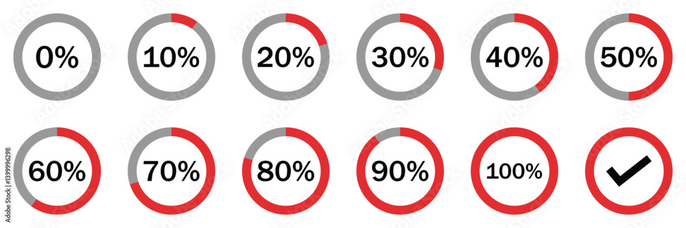 Set of Circle loading or circle progress collection. Set of circle ...