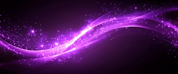 Wall Mural - dynamic purple flowing light