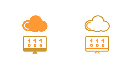 Cloud Coding Icon Design