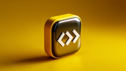 3D icon of a coding symbol 