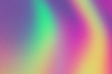 Aufkleber - Vibrant abstract gradient with rainbow hues. Digital background for web design, modern art, creative graphics. Lo-fi grain noise, multicolor vintage retro design.