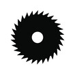 © Fahimaakter - saw blade vector illustration Silhouette Vector Illustration Tool