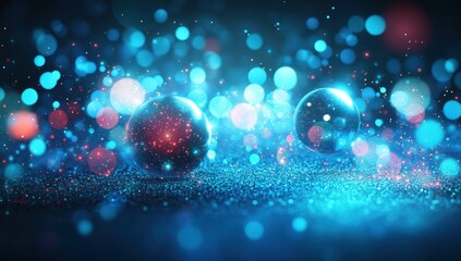 Wall Mural - abstract spheres in vibrant colors