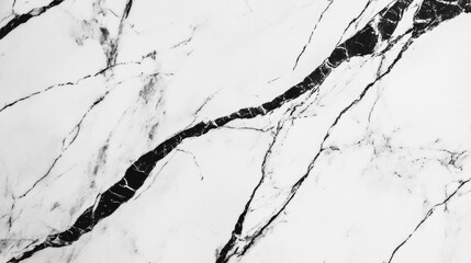 Aufkleber - Elegant black and white marble texture with striking natural veins suitable for interior design and contemporary decor projects