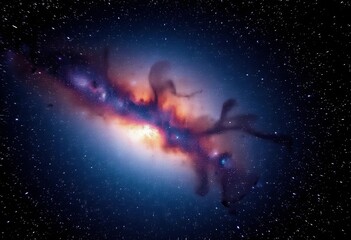 Wall Mural - Intense close-up of Milky Way, vibrant stars, cosmic dust, light, beauty