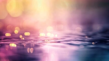 Leinwandbilder - Sunlight reflects off a shallow stream, forming vibrant patterns of colors and highlights on the gently rippling surface, creating a serene atmosphere