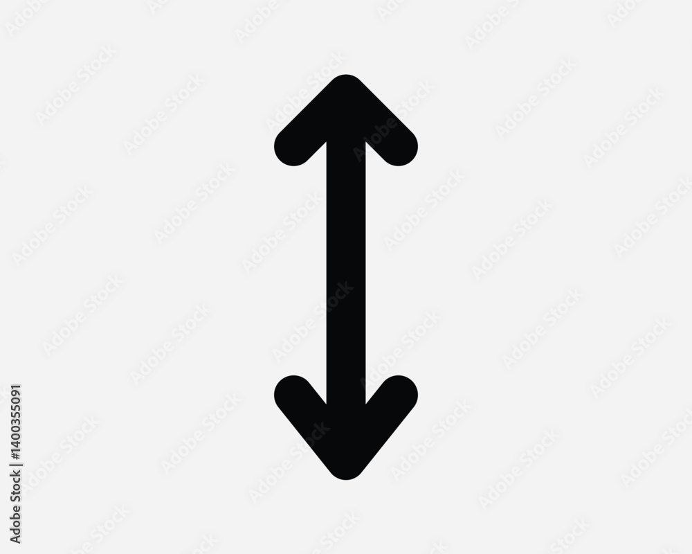 Image vectorielle Stock Up Down Arrow Icon Scale Arrowhead Point ...