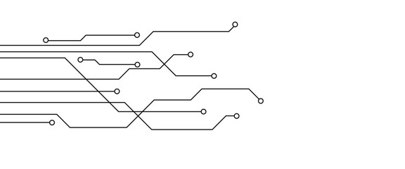 Fototapete - Abstract futuristic circuit board Illustration, Circuit board with various technology element. Hi tech digital connect, communication, High technology concept.