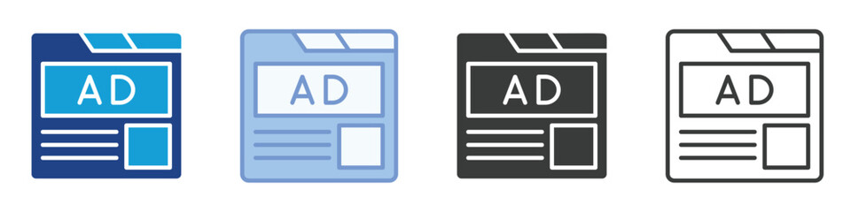 Landing Page Icons Collection – Multiple Vector Styles Icons