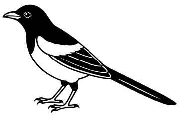 magpie silhouette design