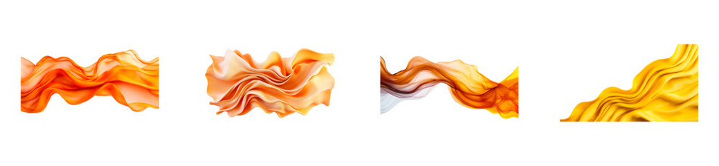 Wall Mural - colorful abstract waves with soft curves and flowing patterns