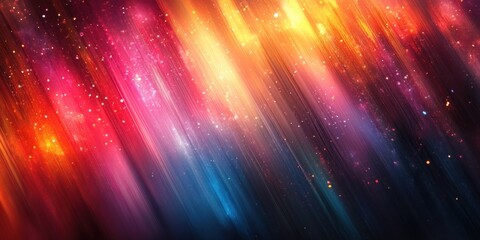 Leinwandbilder - Abstract Background Design with Colorful Circles Confetti Disco Lights for Festive Celebration Party