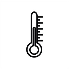 ermometer vector icon line template
