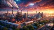 © prapatsorn - Belarus Metal Factory: Aerial 4K Timelapse Panorama of Industrial Machinery