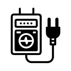 Leinwandbilder - External Hard Drive with USB Cable Icon Representing Portable Data Storage and File Transfer
