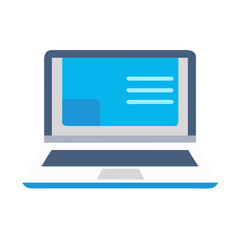 Aufkleber - Open Laptop Icon Representing Technology, Computing, and Digital Work