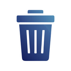 Aufkleber - Trash Bin Icon Representing Delete, Discard, or Waste Removal Function