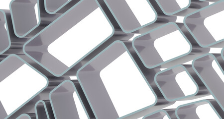 Fototapete - Abstract Low-Poly background. triangulated texture. Design 3d