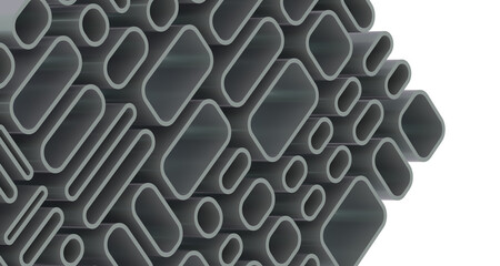 Fototapete - Mosaic triangular low poly style abstract geometric background