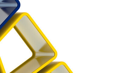 Aufkleber - Low poly triangle posters, modern concept - Divider 3d