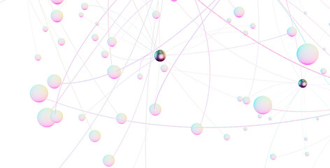 Fototapete - technology with polygonal shapes on dark blue background. Design digital technology