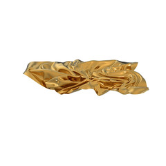 Leinwandbilder - The luxurious flow of gold fabric A symbol of wealth and opulence