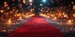 © Georg - Luxurious red carpet event with sparkling lights and glimmering background decor in a grand venue