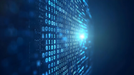 Abstract Binary Code Background