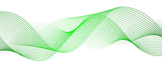 Wall Mural - abstract blue line wave with geometric technology, data science frequency gradient lines. smooth dig