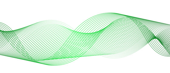 Wall Mural - abstract blue line wave with geometric technology, data science frequency gradient lines. smooth dig