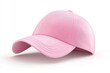 © Abdul - A single pink baseball cap isolated on a plain white background view