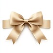 © Nurul - Elegant, light beige satin ribbon bow