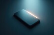 © Сергей Захаров - solitary smartphone glows in dark surrounded by empty space symbolizing digital dependence