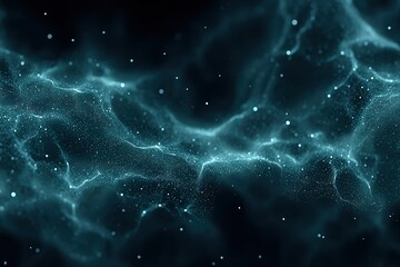 Wall Mural - cosmic abstract art features swirling blue and white light patterns against a dark background