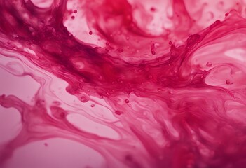Wall Mural - abstract background liquid acrylic pink red dropped banners water ink paint fo blurred close art dis