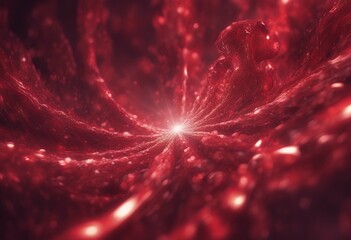 Wall Mural - red light background fractal rendering abstract 3d technology vibrant digital graphic decoration sty