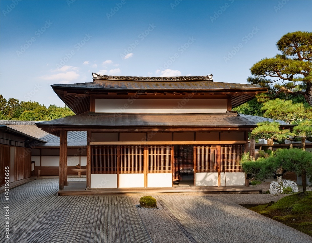 traditional japanese house showcasing its unique architecture wooden ...