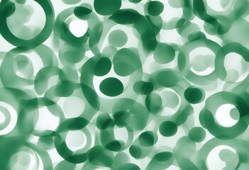 Wall Mural - green white circles background abstract overlay 70s circle 60s bubble rectangle balloon modern dot r