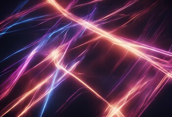 Wall Mural - created background neon ai abstract rays light glow beauty datum shine illustration glowing shiny ef