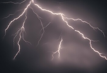 Wall Mural - some black isolated lightning different bolts strike thunder sky nature rainstorm charge bolt thunderbolt storm dark energy power thunderstorm shock dramatic blue electric flash danger bright