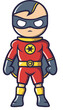 © VECTORSTENCIL - Superhero Red Cape PNG Superhero Night Patrol SVG