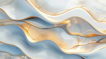 Wall Mural - abstract gold wave design, elegant fluid art of excellence in splendor beyond compare with grace