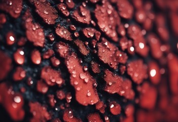 Poster - resin pine drops background bark texture red dark abstract bright blank vignette colourful layout el