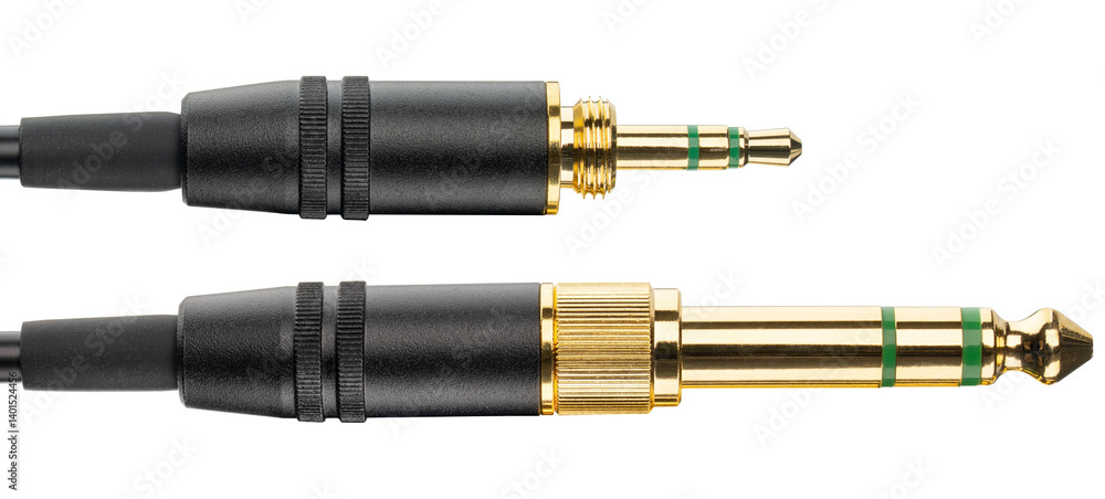 View of Audio adapter 6.35mm male to Aux audio jack cable 3.5mm female stereo ...