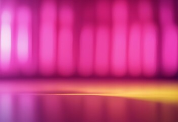 Wall Mural - yellow style neon gradient pink background 90s with and