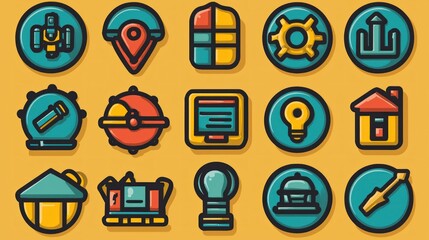 Collection of Colorful App Icons