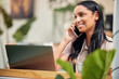 © Daiyaan Philander/peopleimages.com - Woman, business and phone call with florist and laptop, speaking and online plant order in botanical startup. Communication, gardener and organic inventory for oder, employee and ecommerce growth